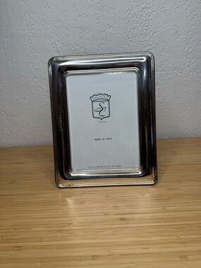 Argento SC Milano Sterling Silver 925 Purity Photo Frame 5X7 Made in Italy